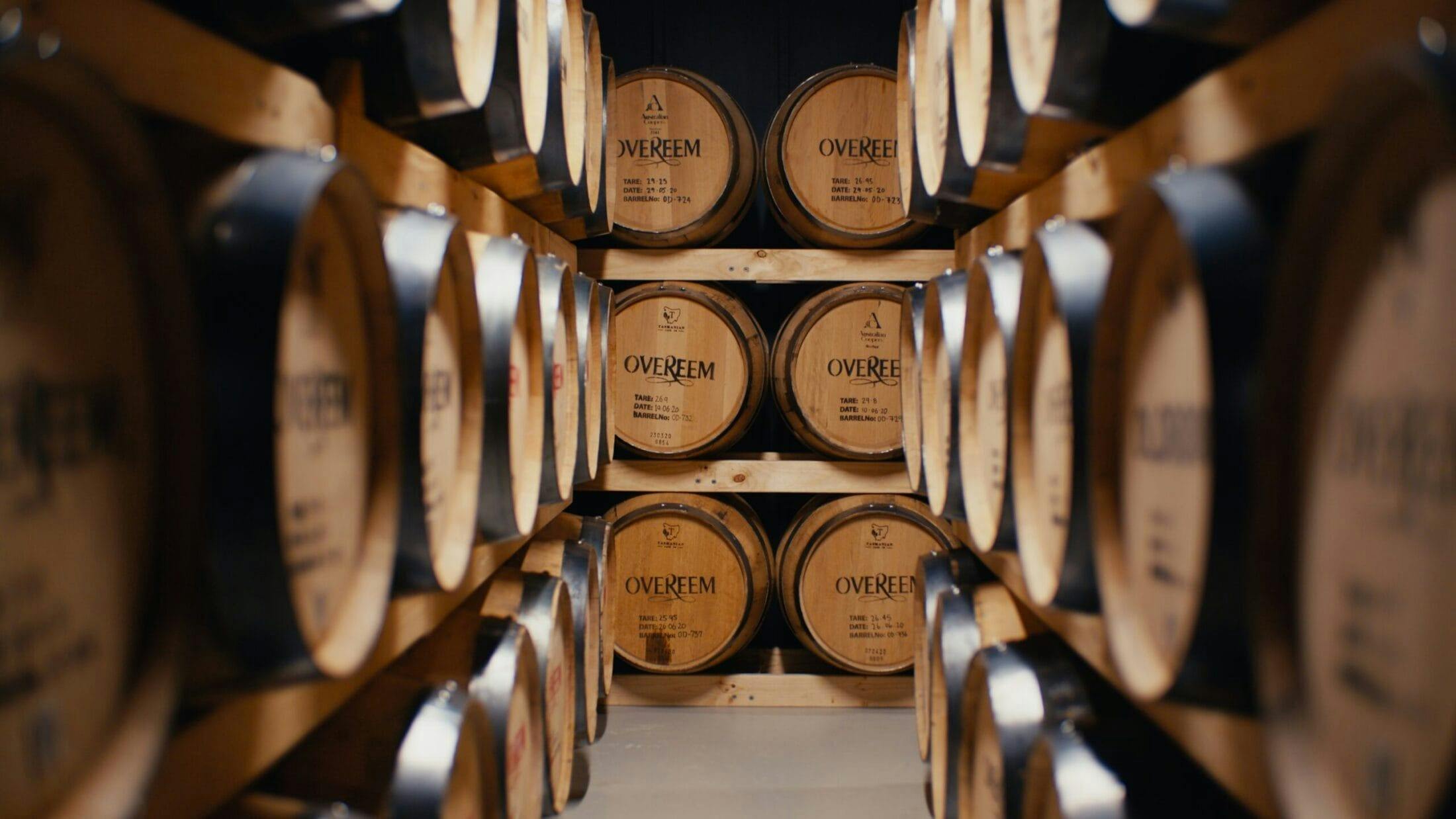 The Overeem whisky distillery at Huntingfield in southern Tasmania
