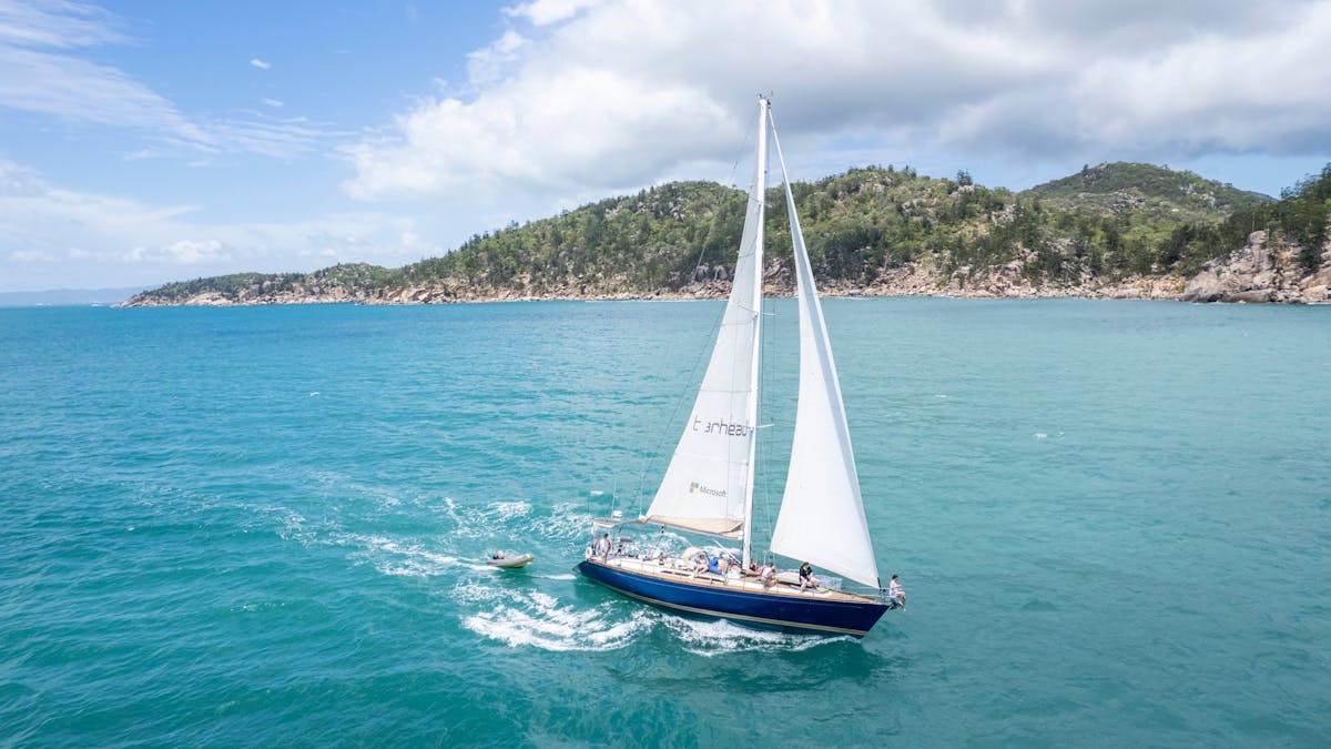Pilgrim sailing along Magnetic Island coastline