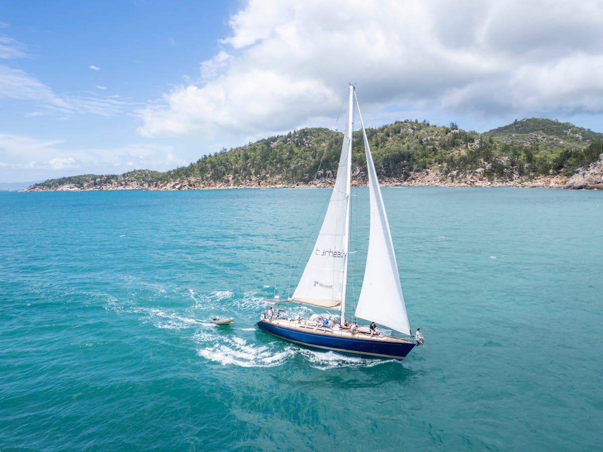 Pilgrim sailing along Magnetic Island coastline