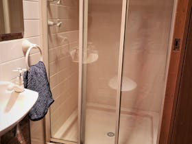 En-suite has a step up into the shower which is not suitable for people with mobility problems.