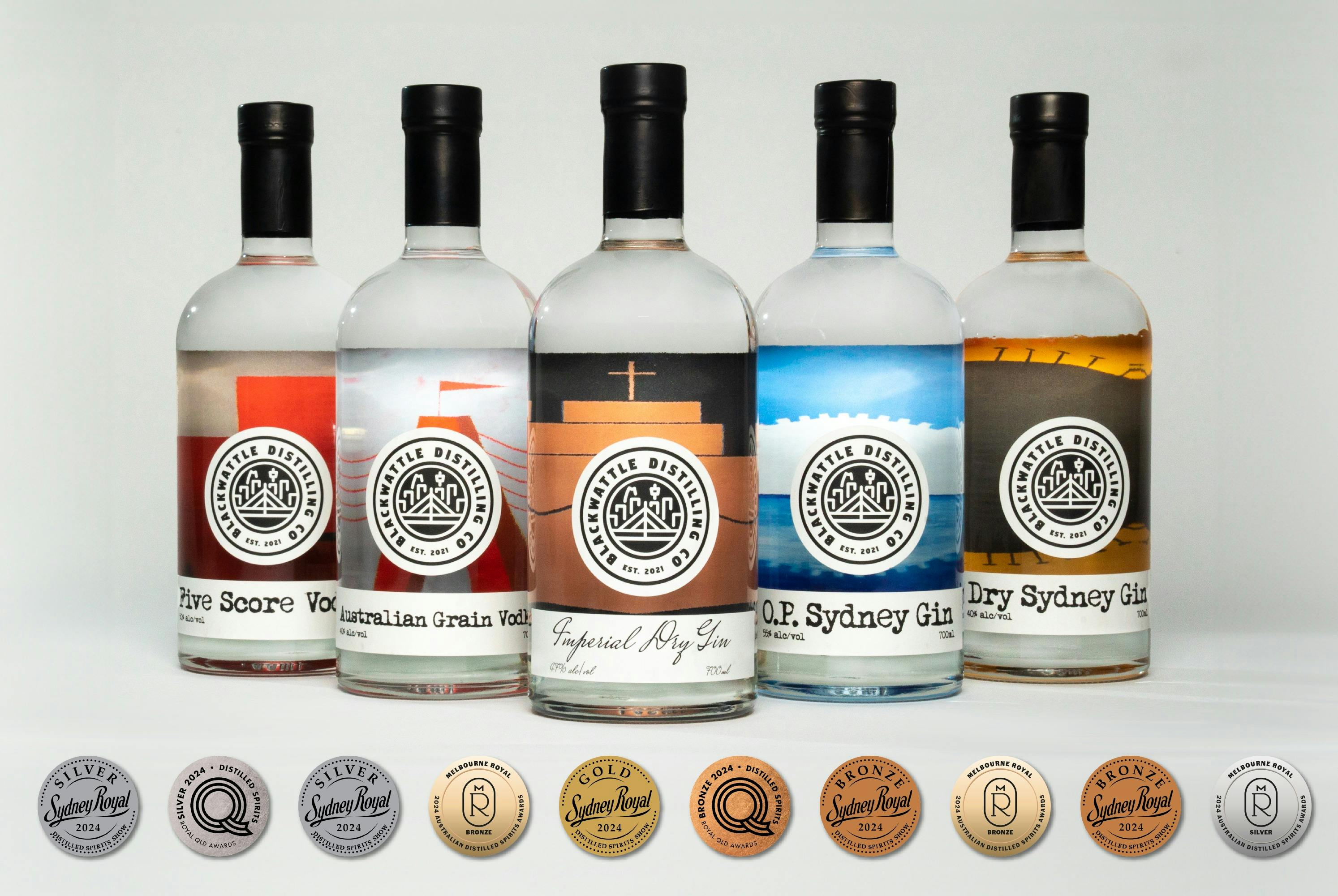 Our first year of creating our gins and vodkas brought us 10 medals.