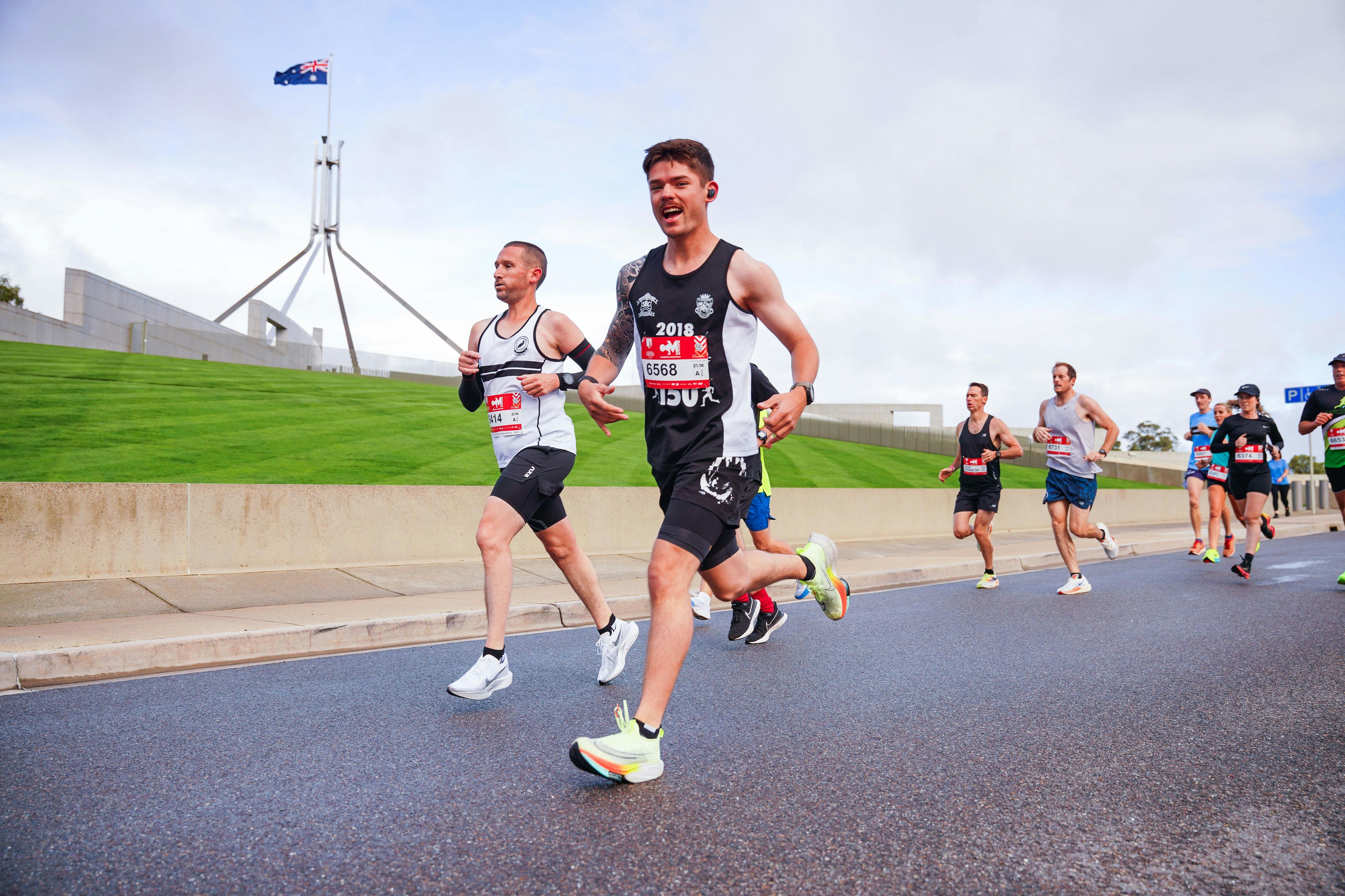 Participant running