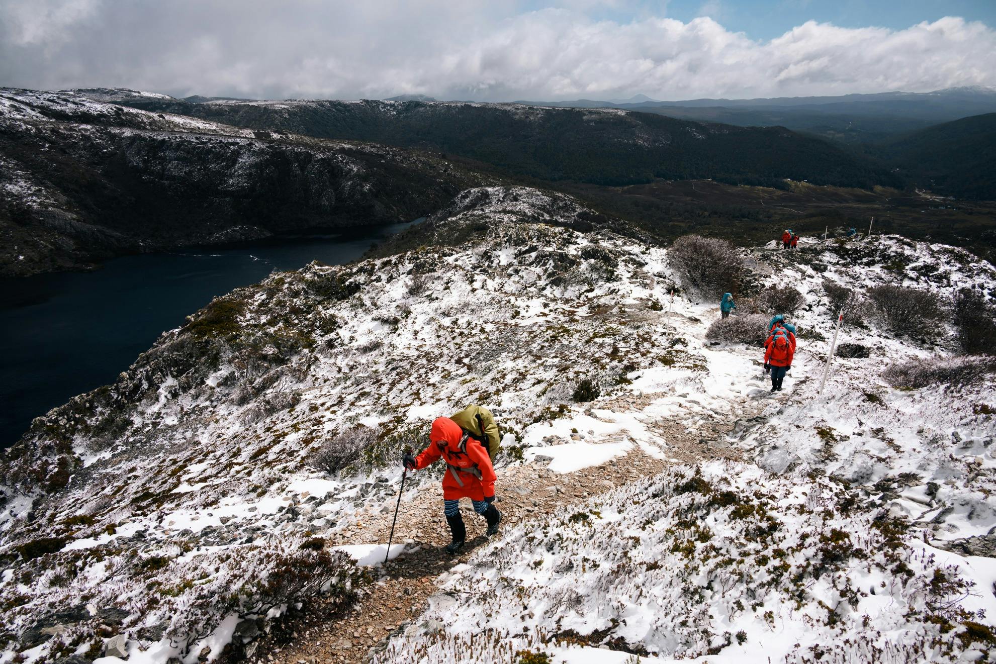 Climbing Marions Lookout in winter