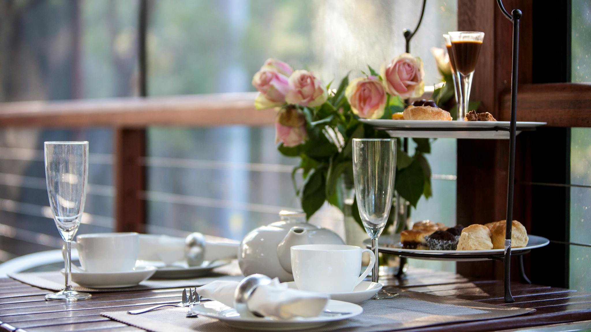 High tea at your private cabin
