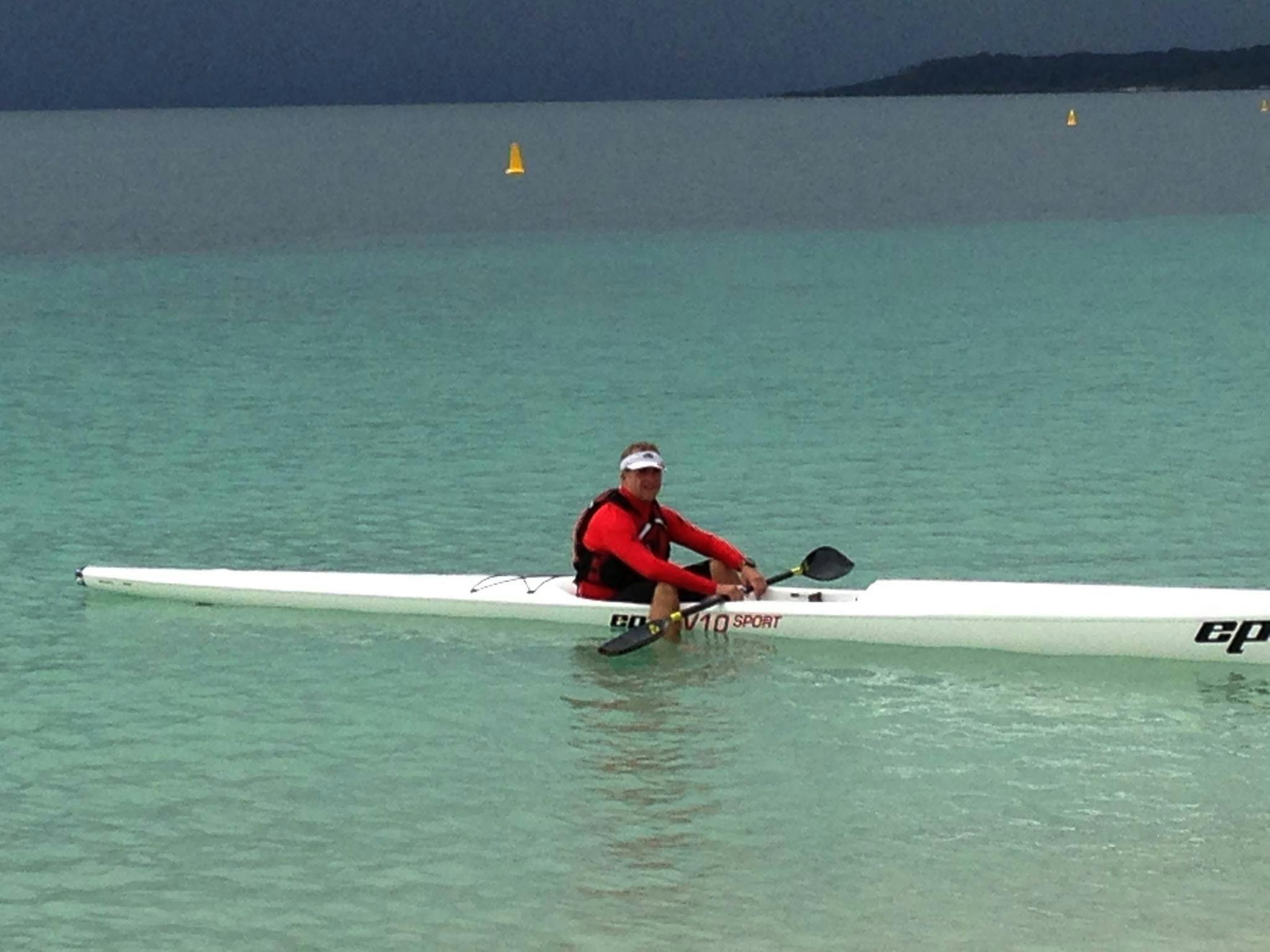 Relaxing on the water