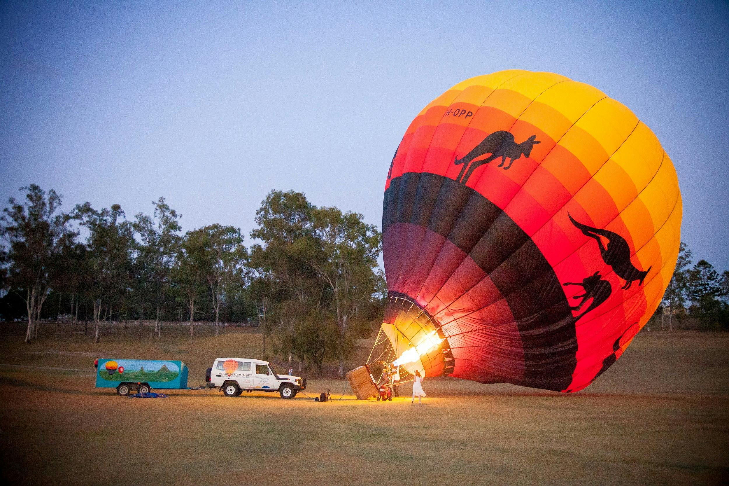 Brisbane hot balloon ride