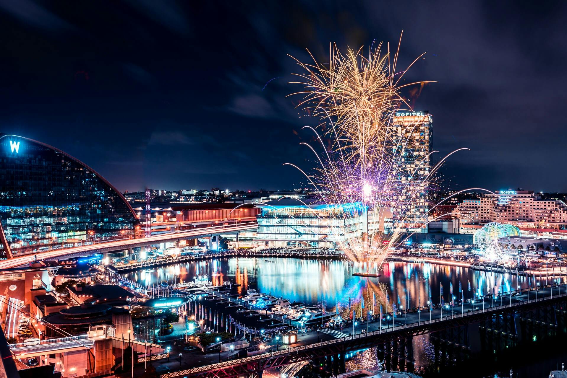 New Year's Eve Fireworks at Darling Harbour