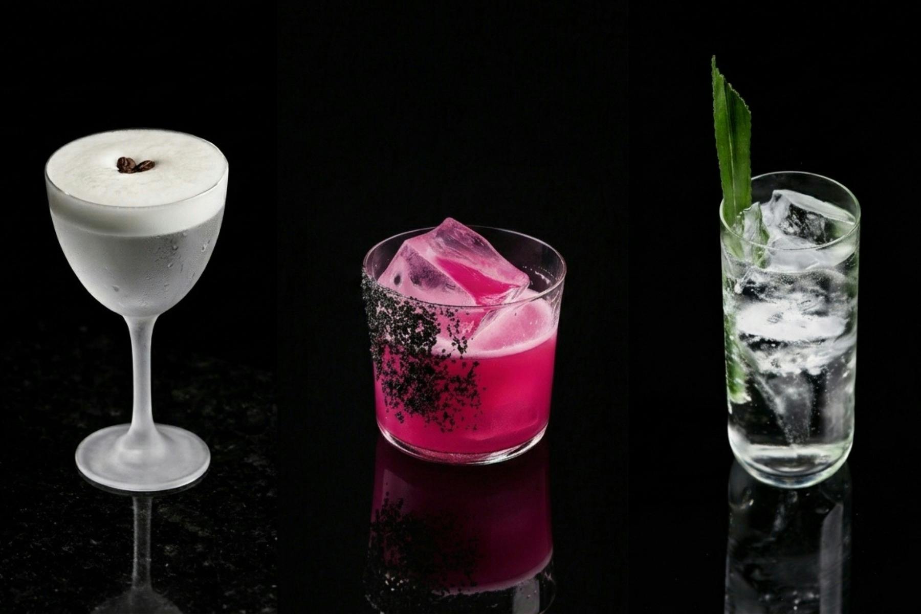 Three cocktails by Adam Keane for Miss Mi