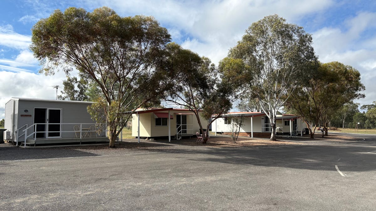 Our ensuited cabins at the caravan park