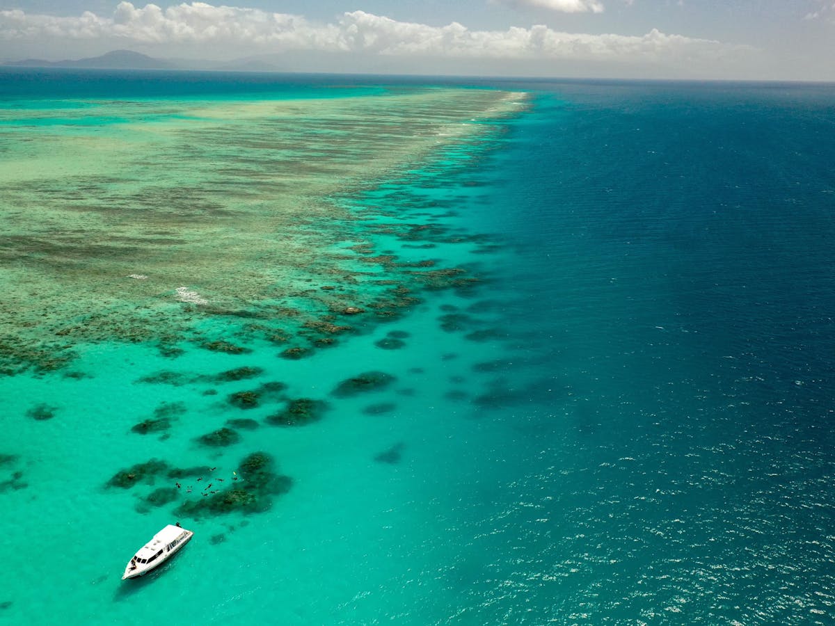 Pristine outer reef locations