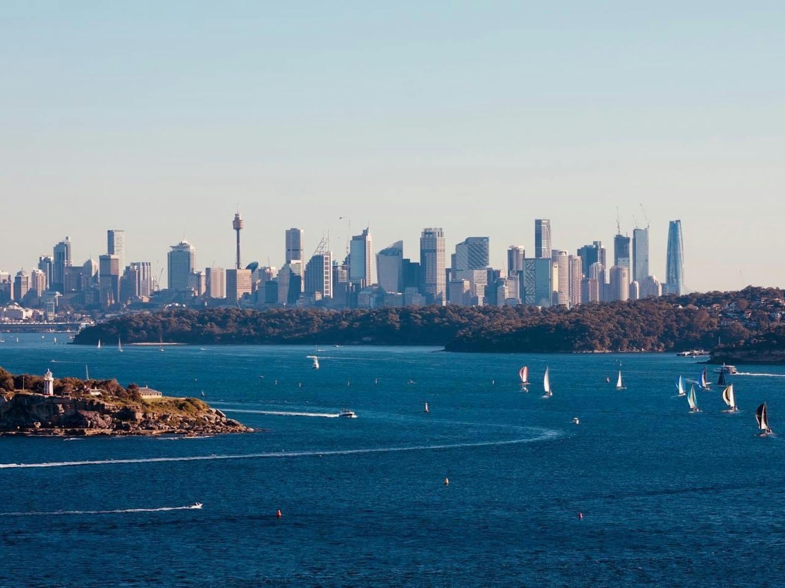 View of Sydney city from North Head