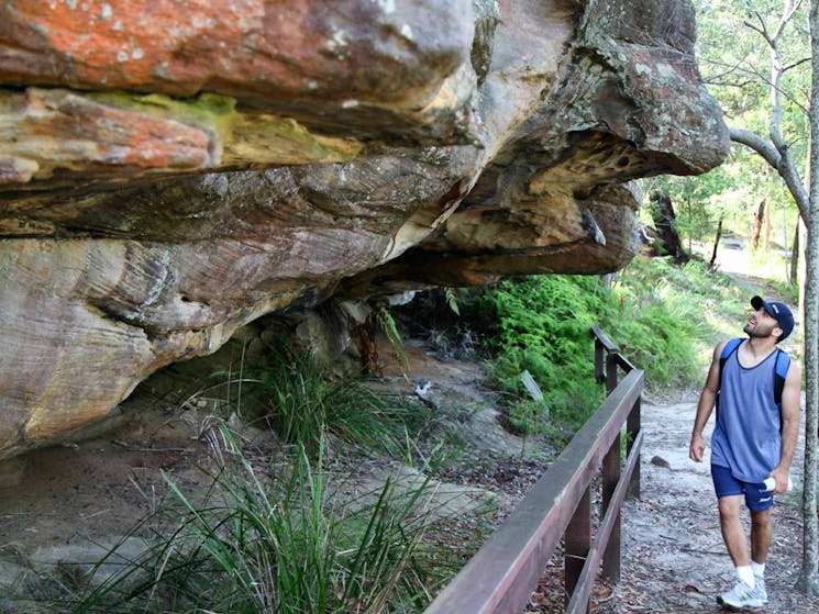 Red Hands Cave, Ku-ring-gai Chase National Park. Photo: Andy Richards/NSW Government