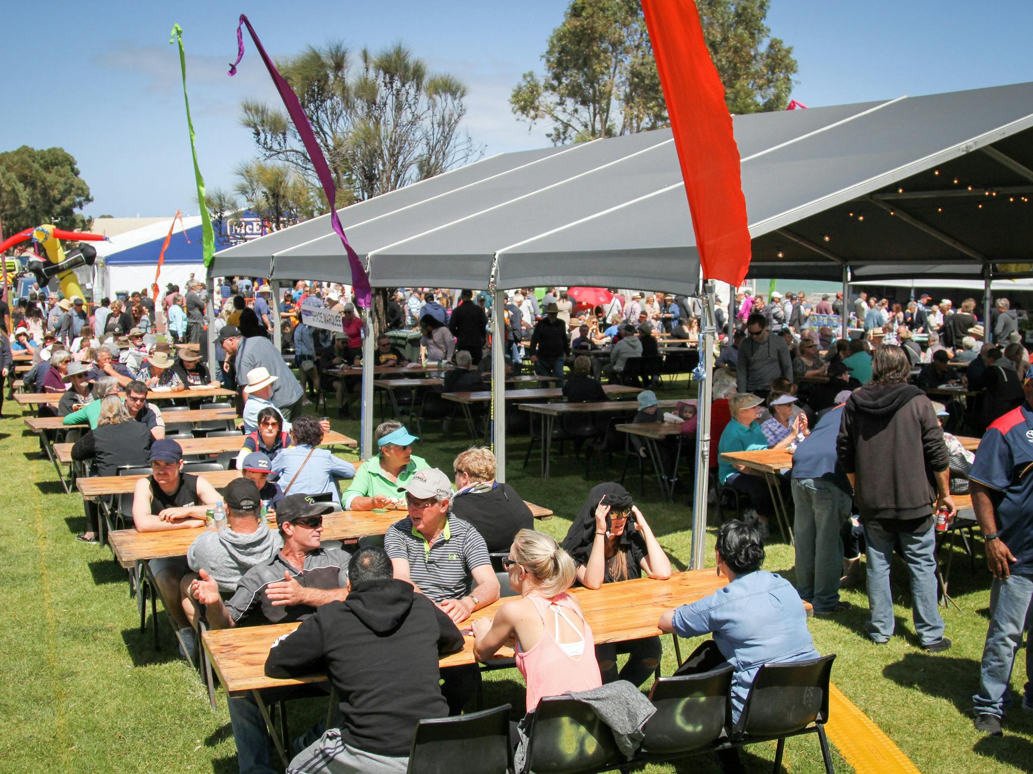 Main Dining zone of the Oysterfest