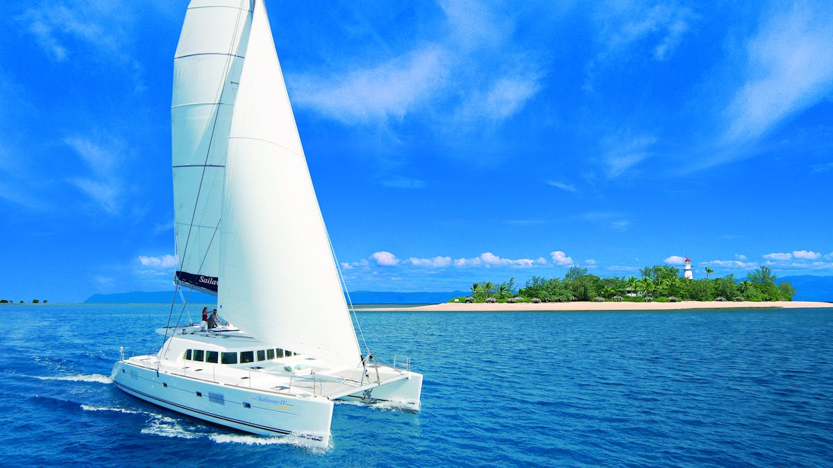 Sailaway passing the Low Isles heading home to Port Douglas