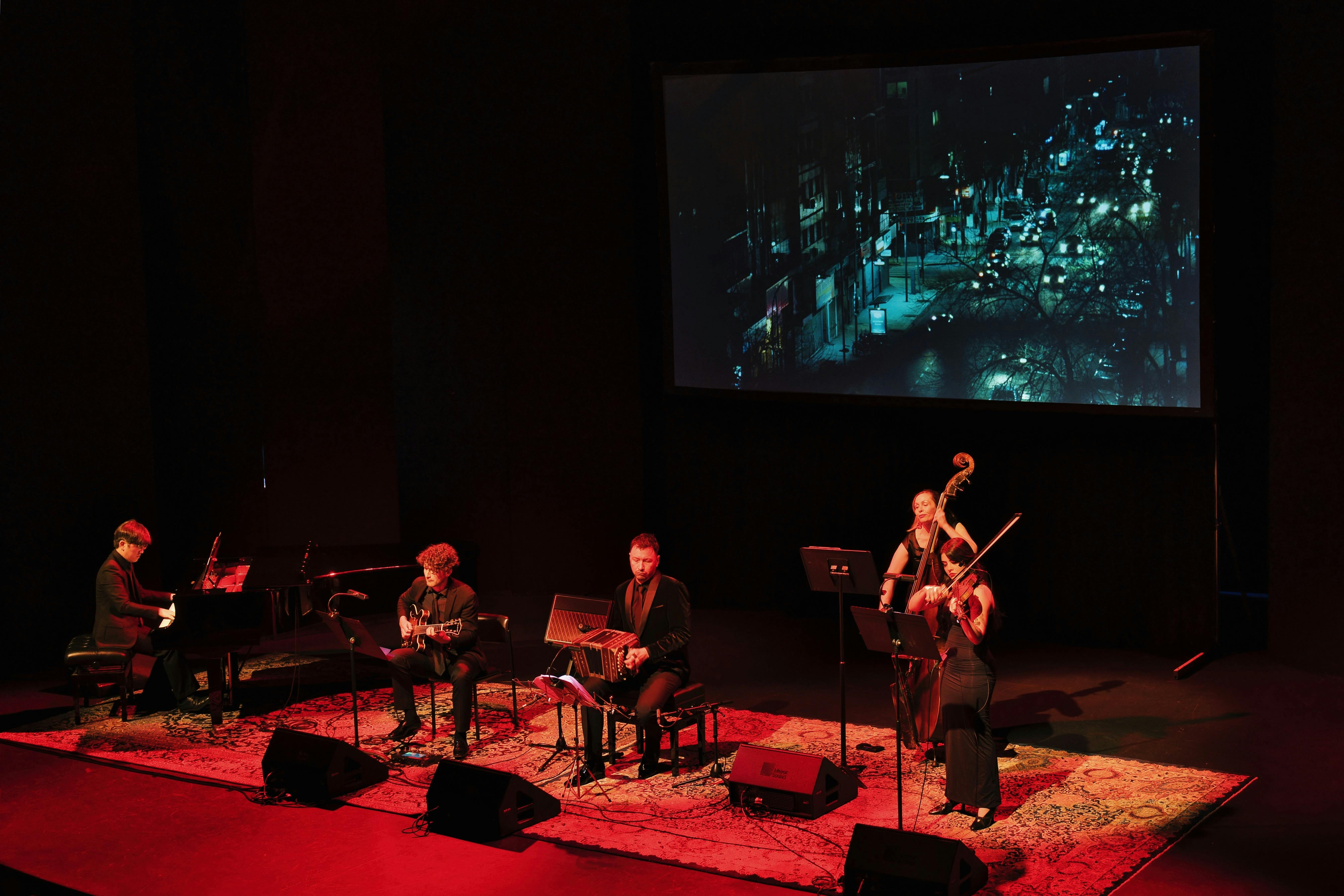 Canberra Tango Quintet present 'Echoes of Piazzolla: The Experience' to a live audience.