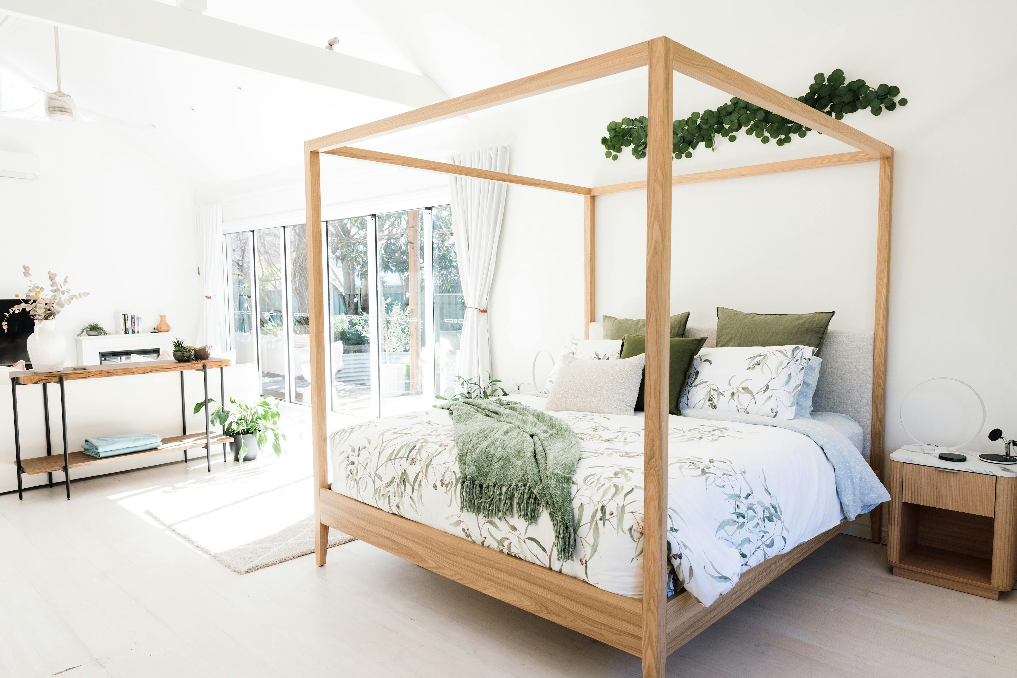 Restful bed area