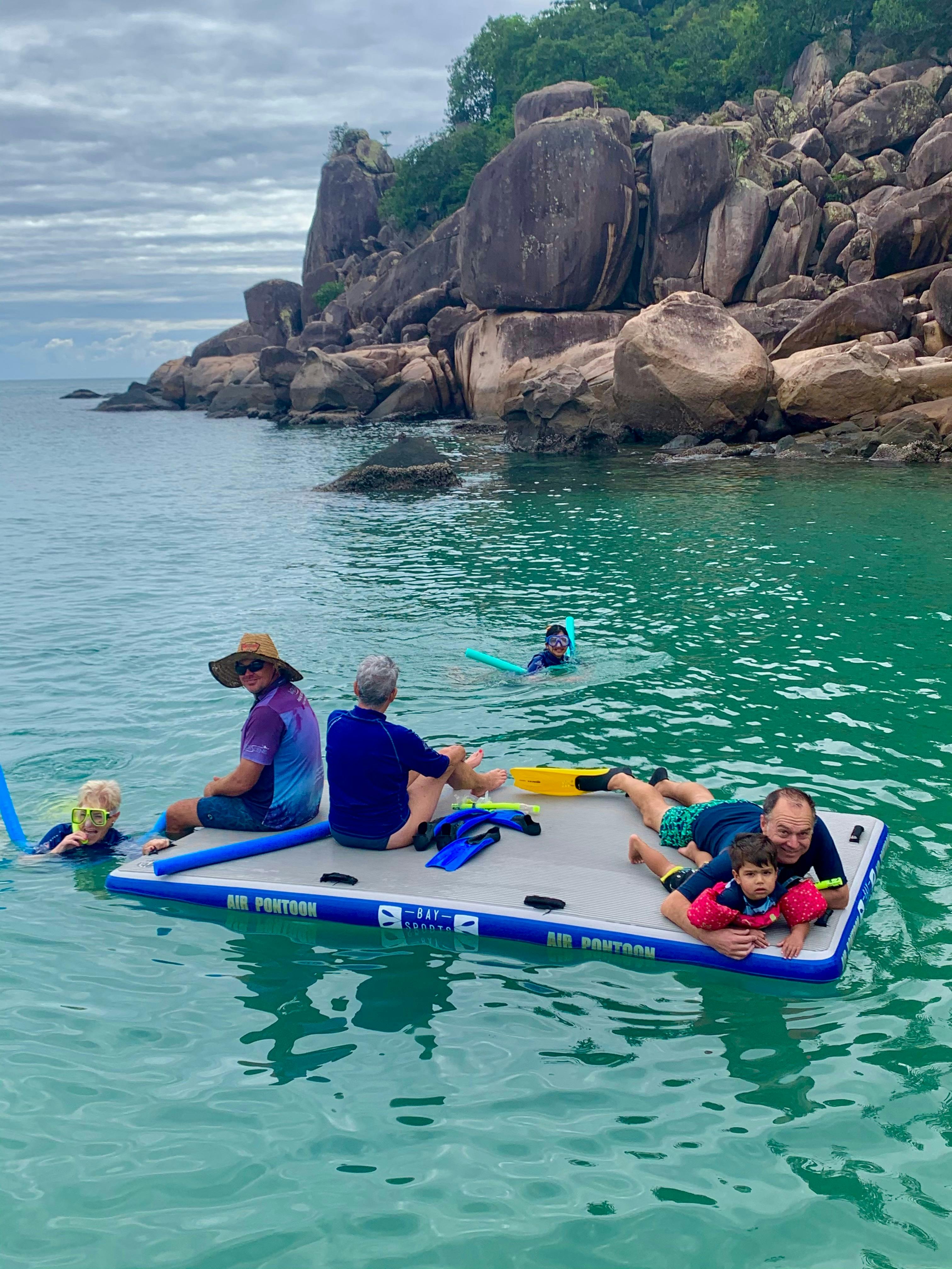 Aquascene Magnetic Island fun on the pontoon
