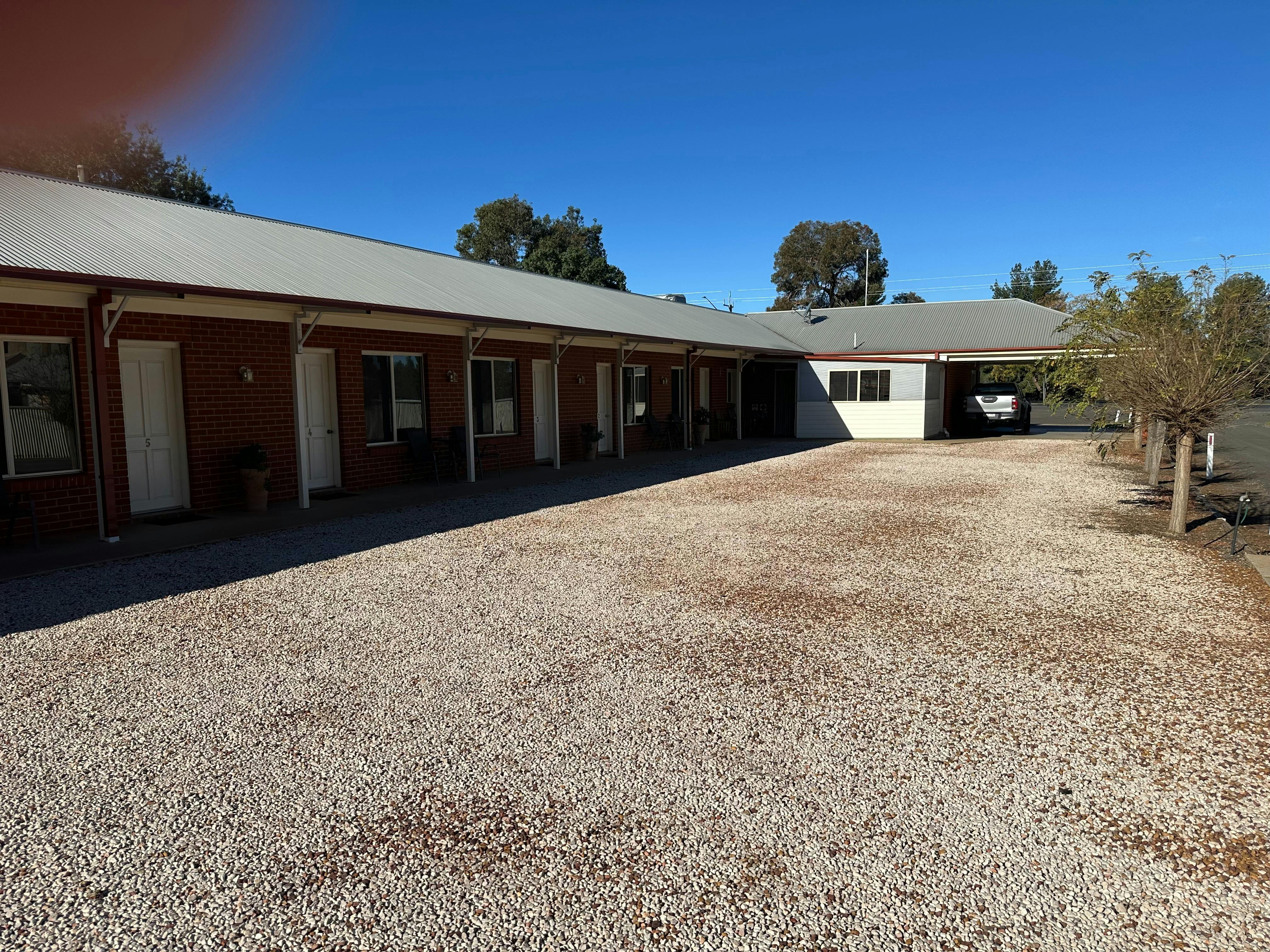 All rooms are ground floor with individual car parks for each room