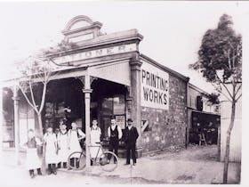 Printing Works and Staff 1887