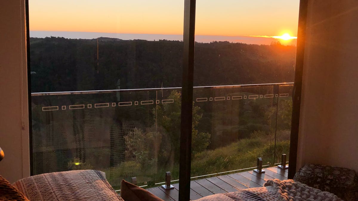 Sunrise from your bedroom