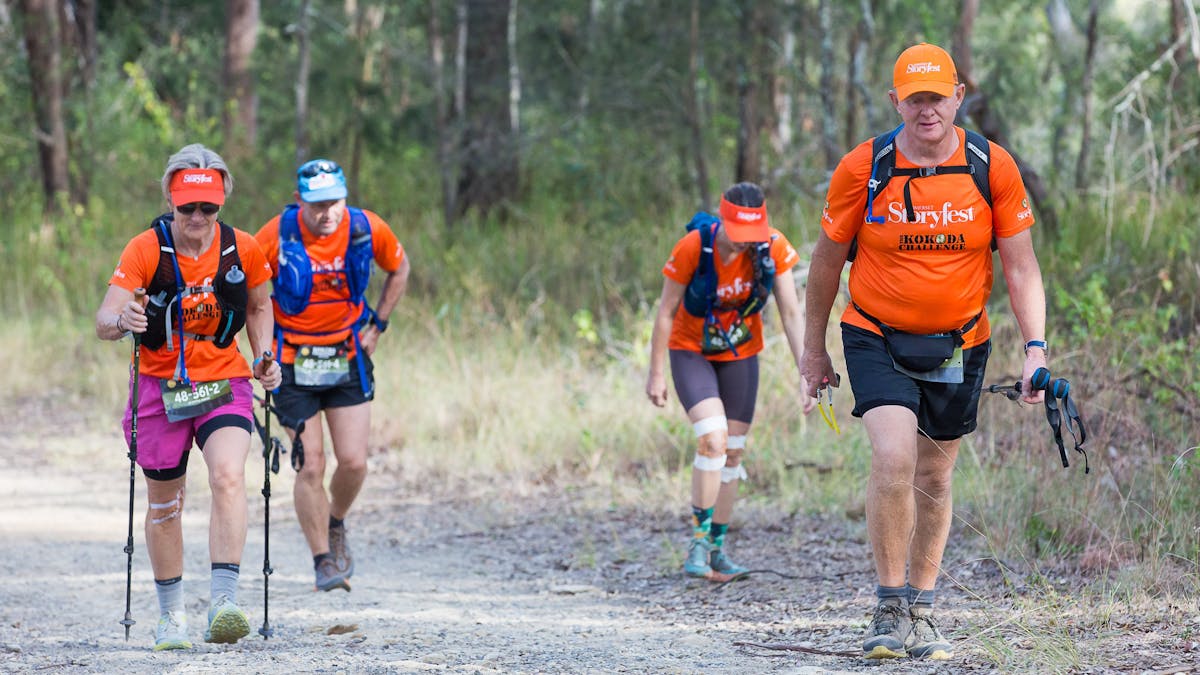 People hiking in Brookfield Brisbane Kokoda  Challenge