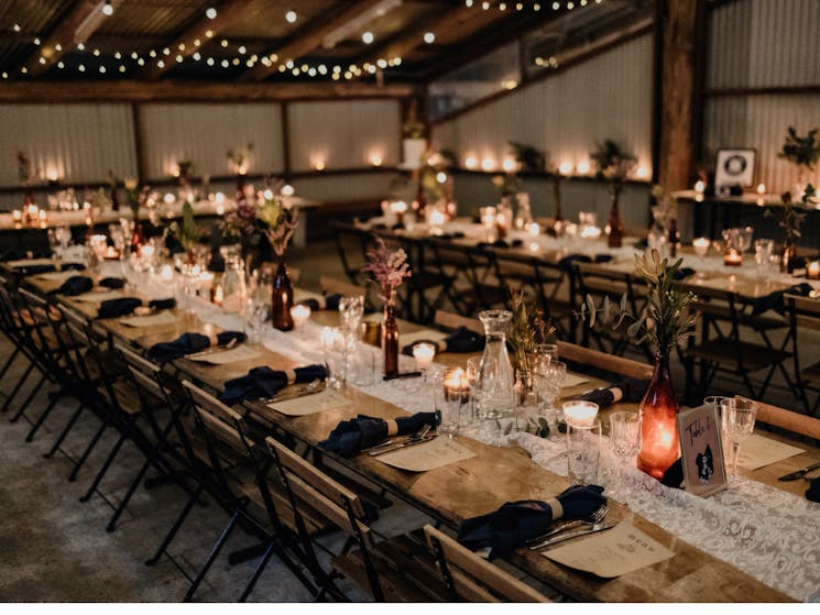 You get to style the barn & theme exactly how you want to, with some furnishings included