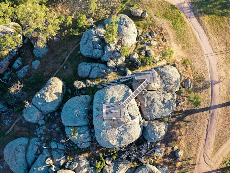 Aerial photo of Morgans Lookout
