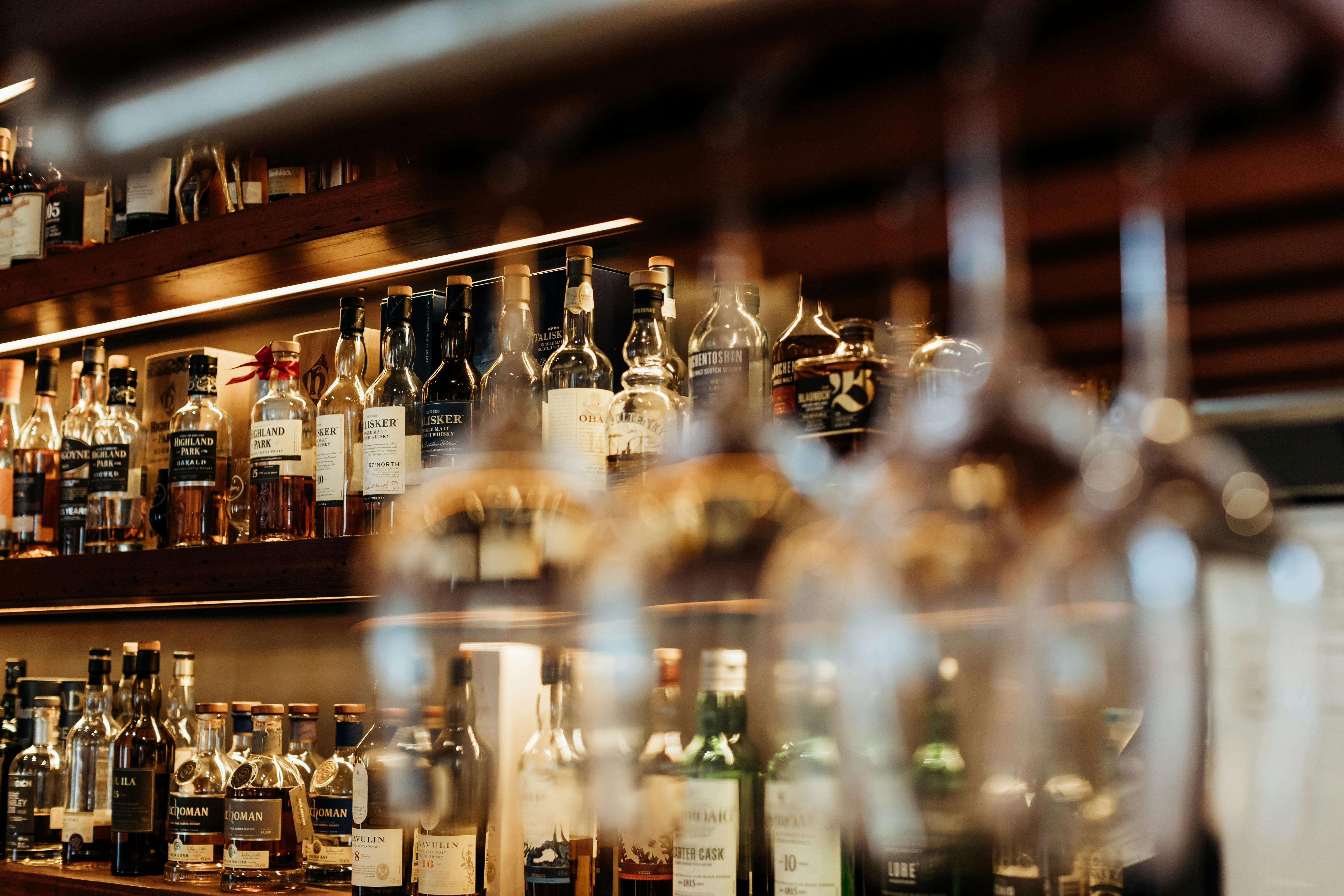 Over 150 whiskies and bourbons