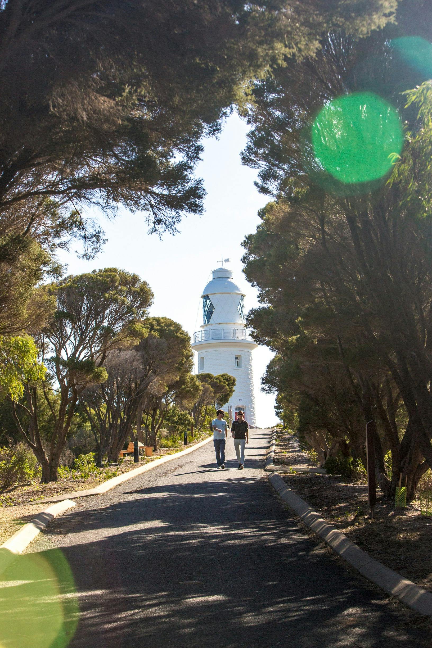 People walking near Cape Naturaliste Lighthouse near Dunsborough