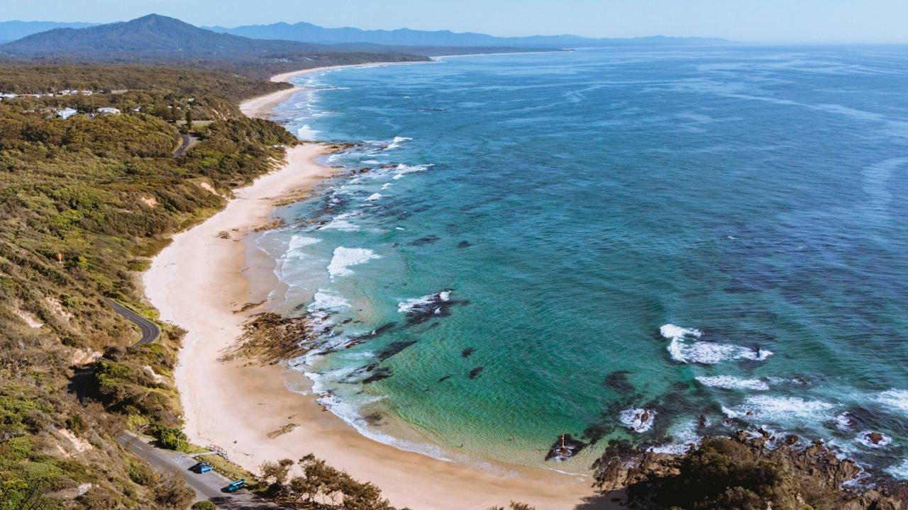 Shelly Beach is calm and protected, perfect for families.