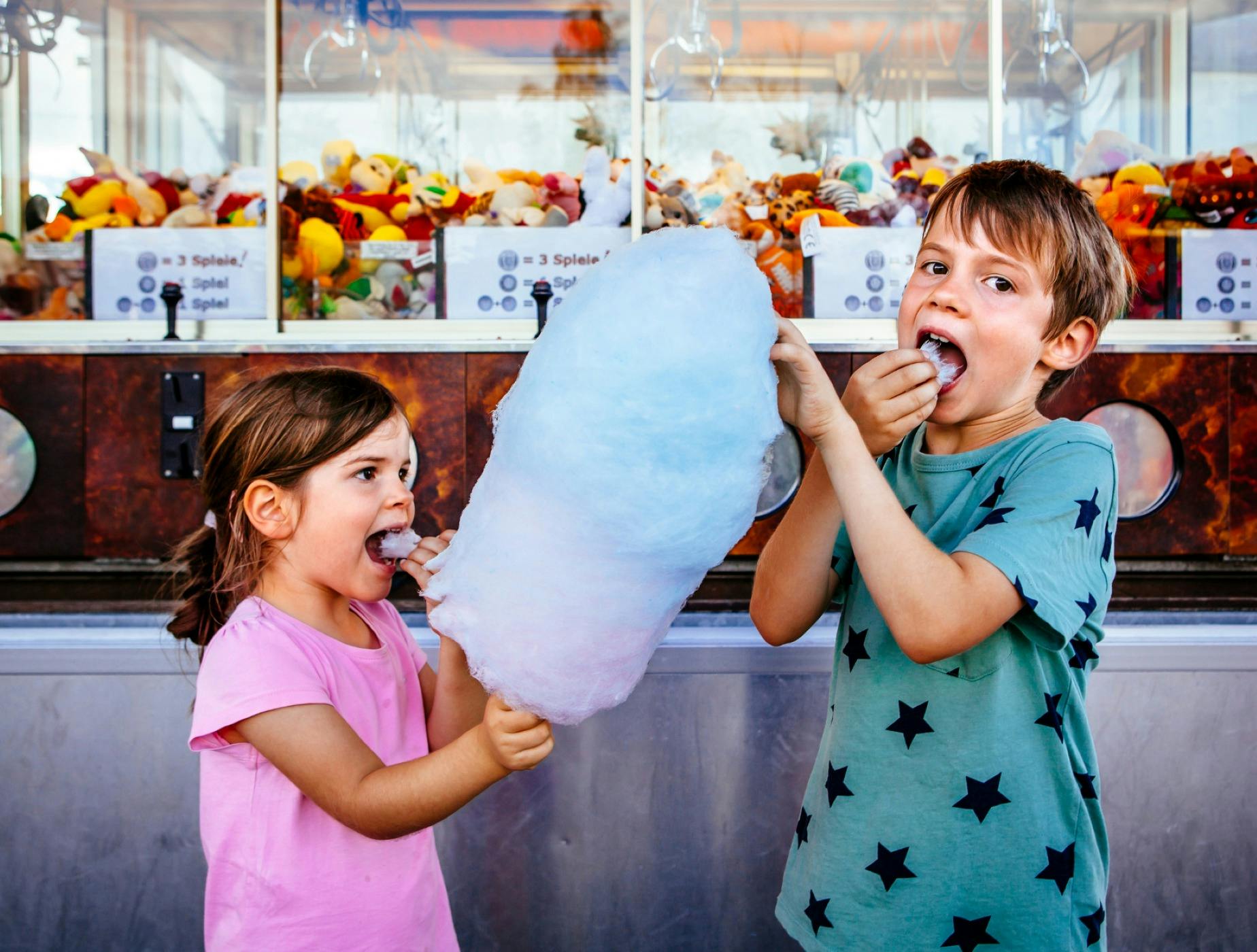Eats & Beats Street Food Carnival kids eating fairyfloss