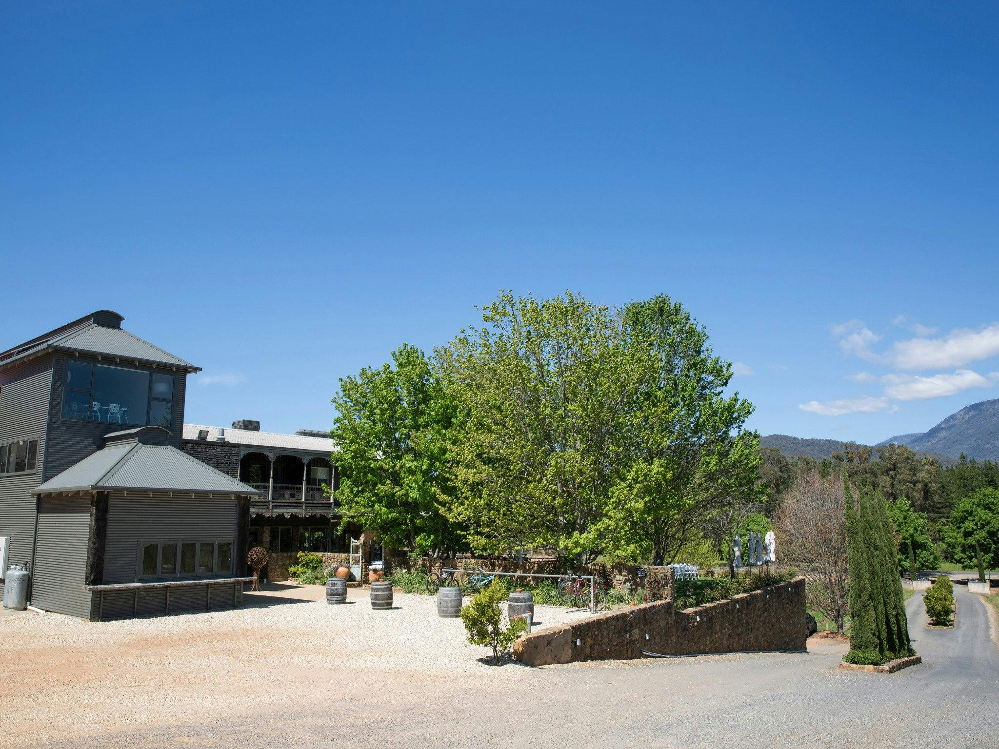 Architecturally inspired by the tobacco kilns in the Alpine Valleys
