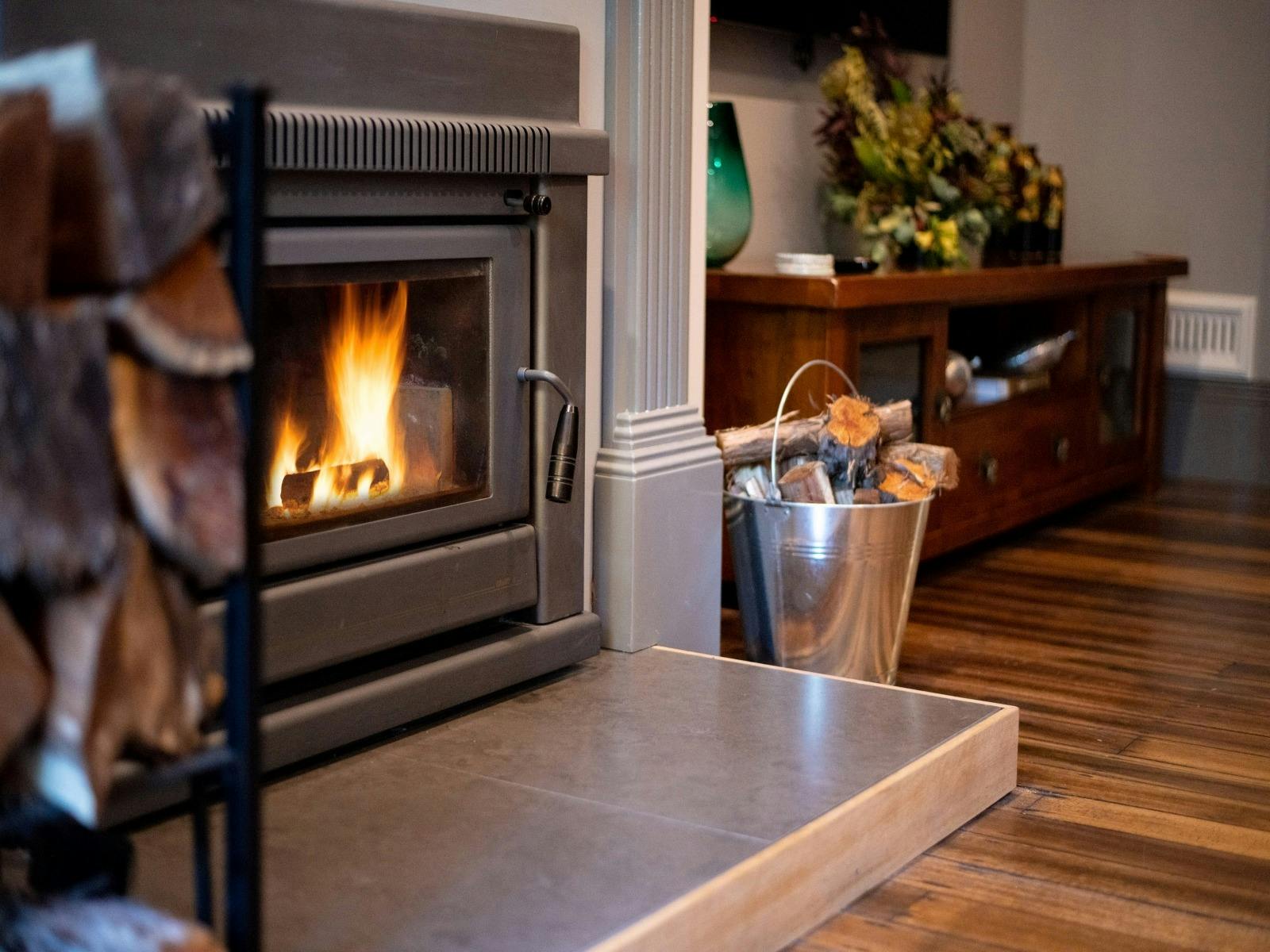 Cosy fireplace in guest loungeroom