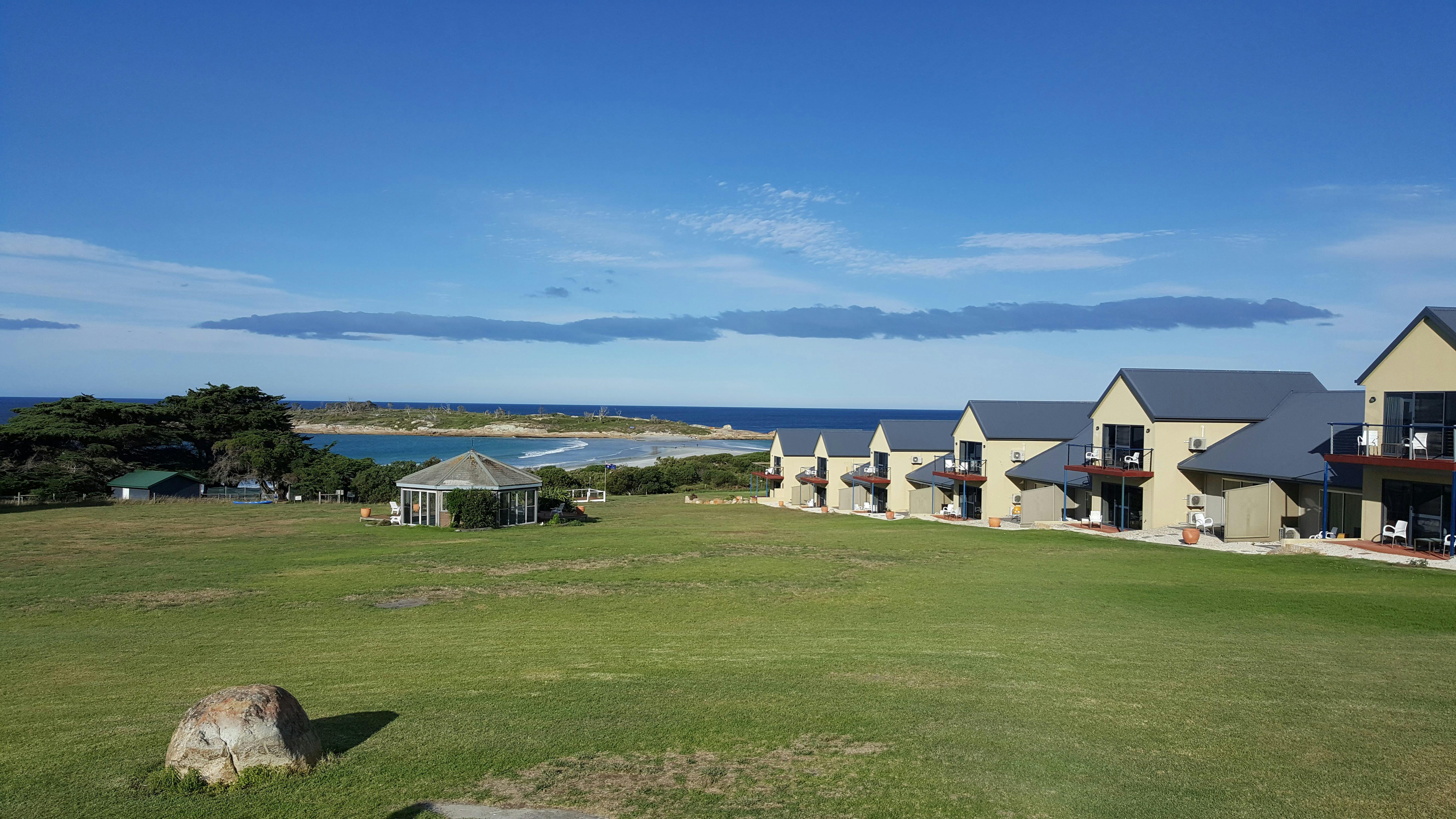 View from reception to beach