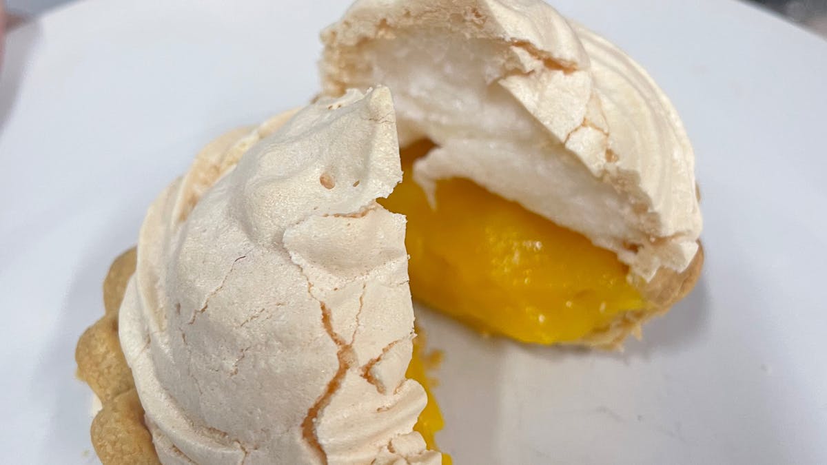 Picnic Society’s Lemon Meringue Tartlets with lemons from our farm