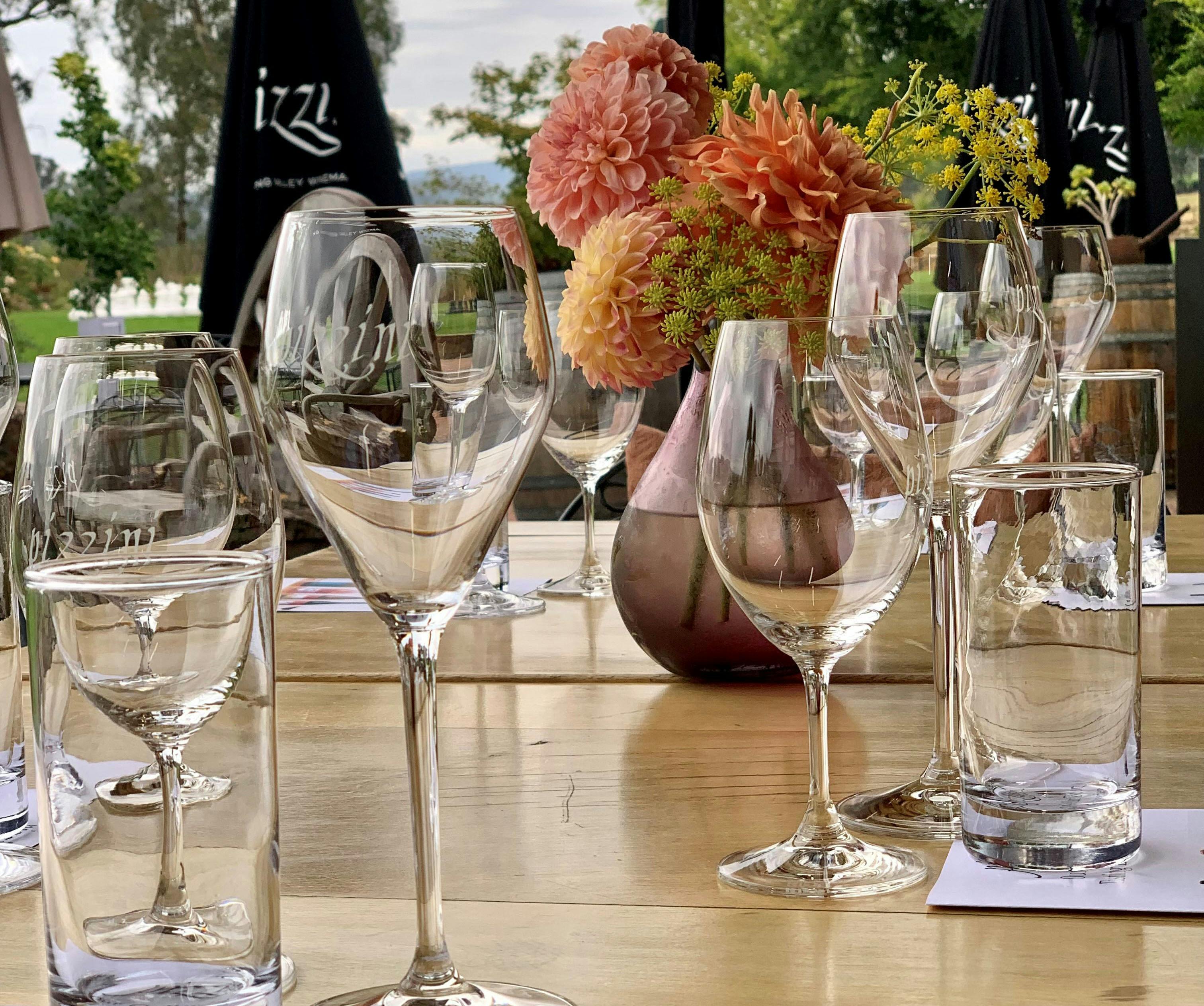 Wine tasting with a view