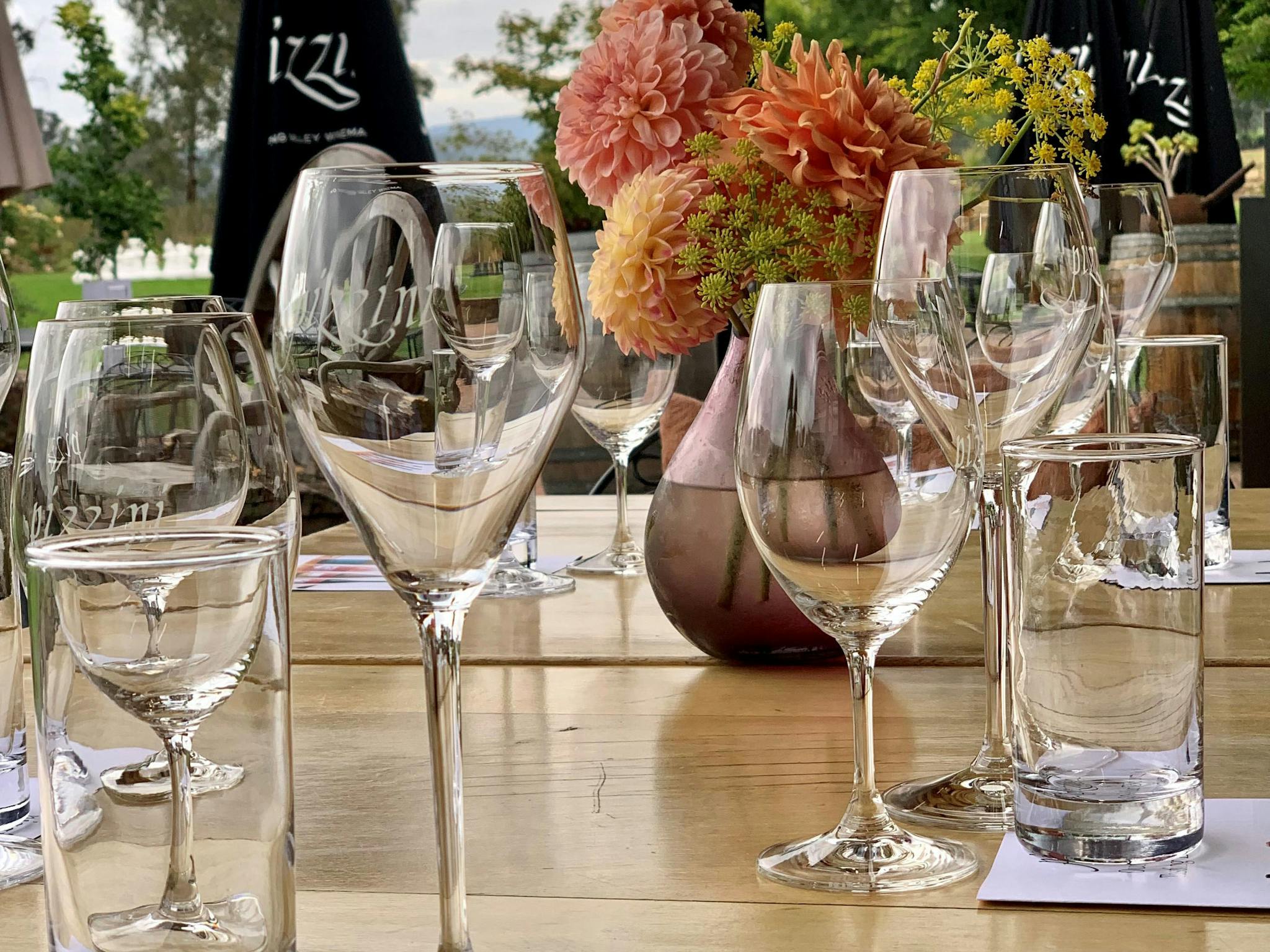 Wine tasting with a view
