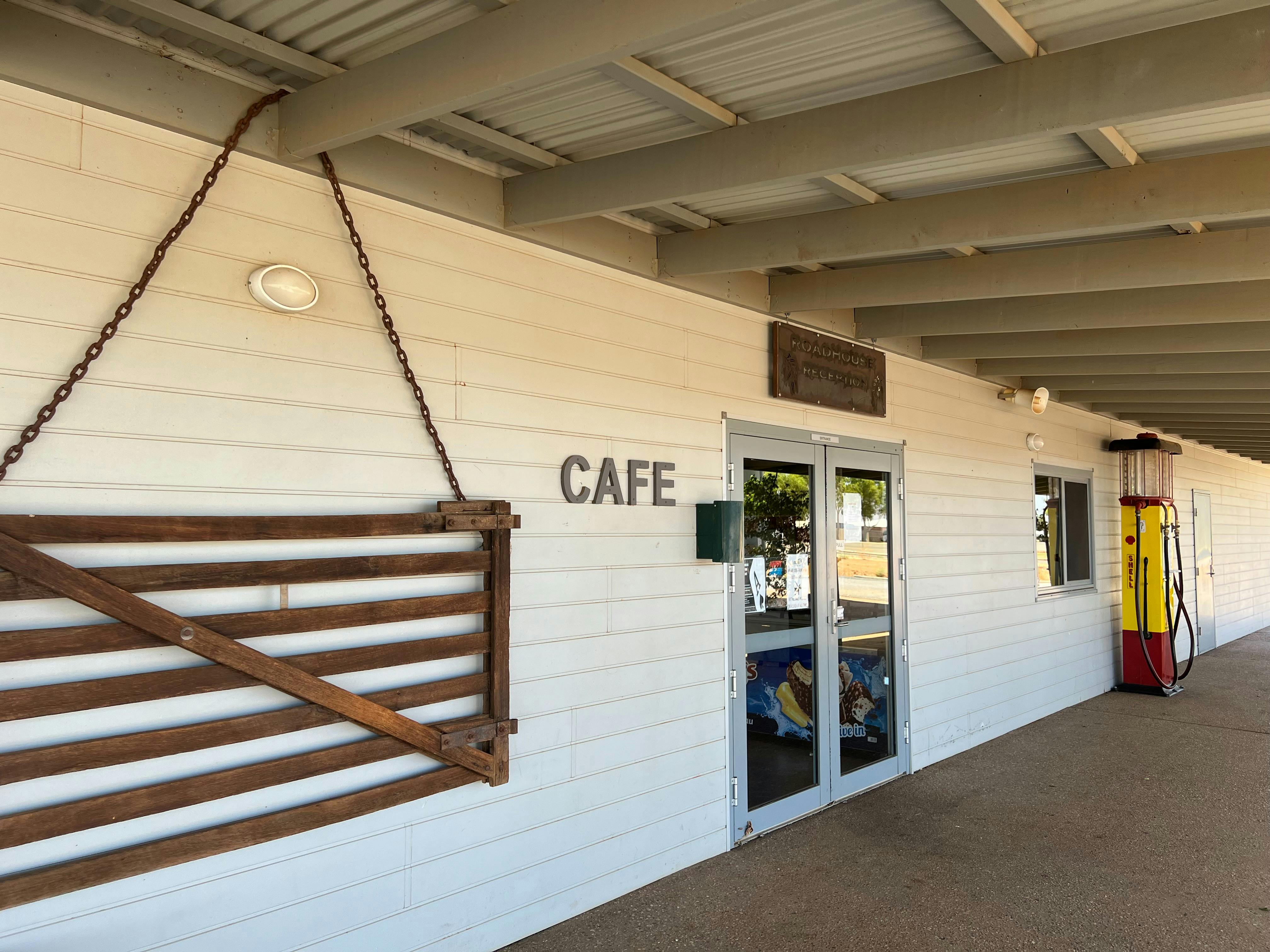 Historical Memorabilia near door to cafe and roadhouse Gascoyne Junction Pub and Tourist Park