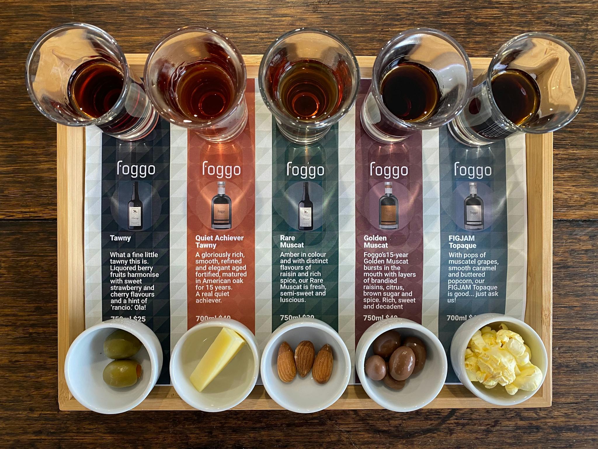 The Heritage Fortified Tasting Flight