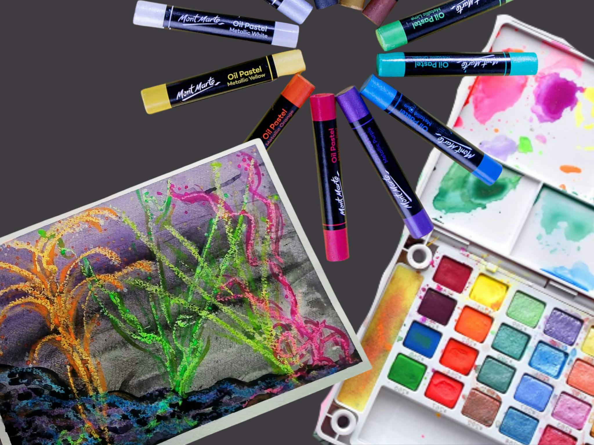 Neon Fireworks: Watercolour Workshop