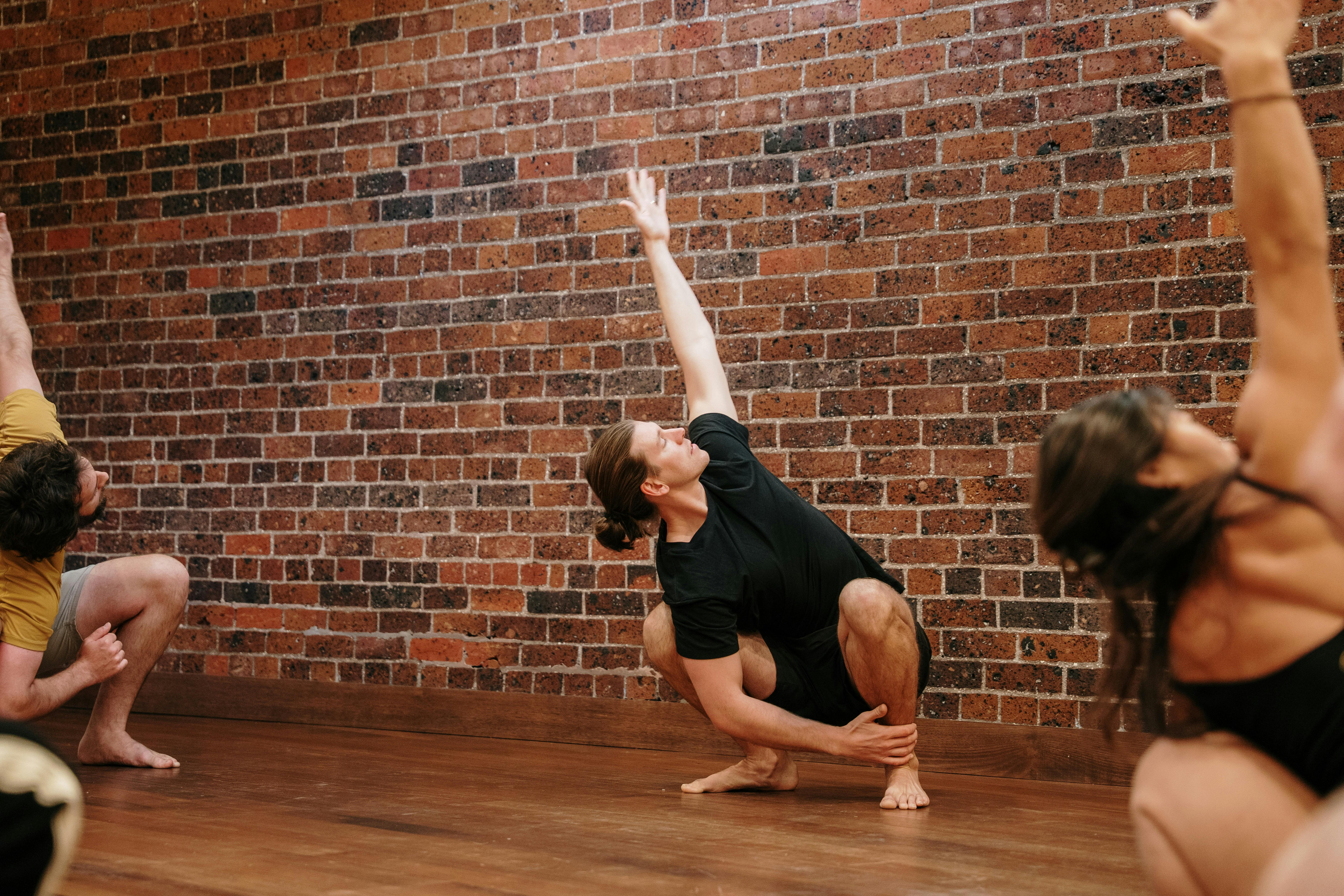 Man stretching
