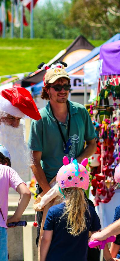 Santa at The Little Burley Market