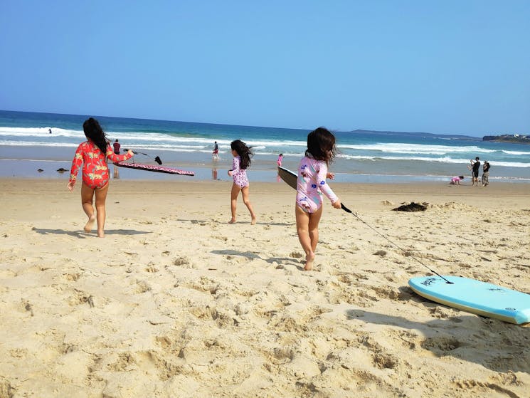 on the beach