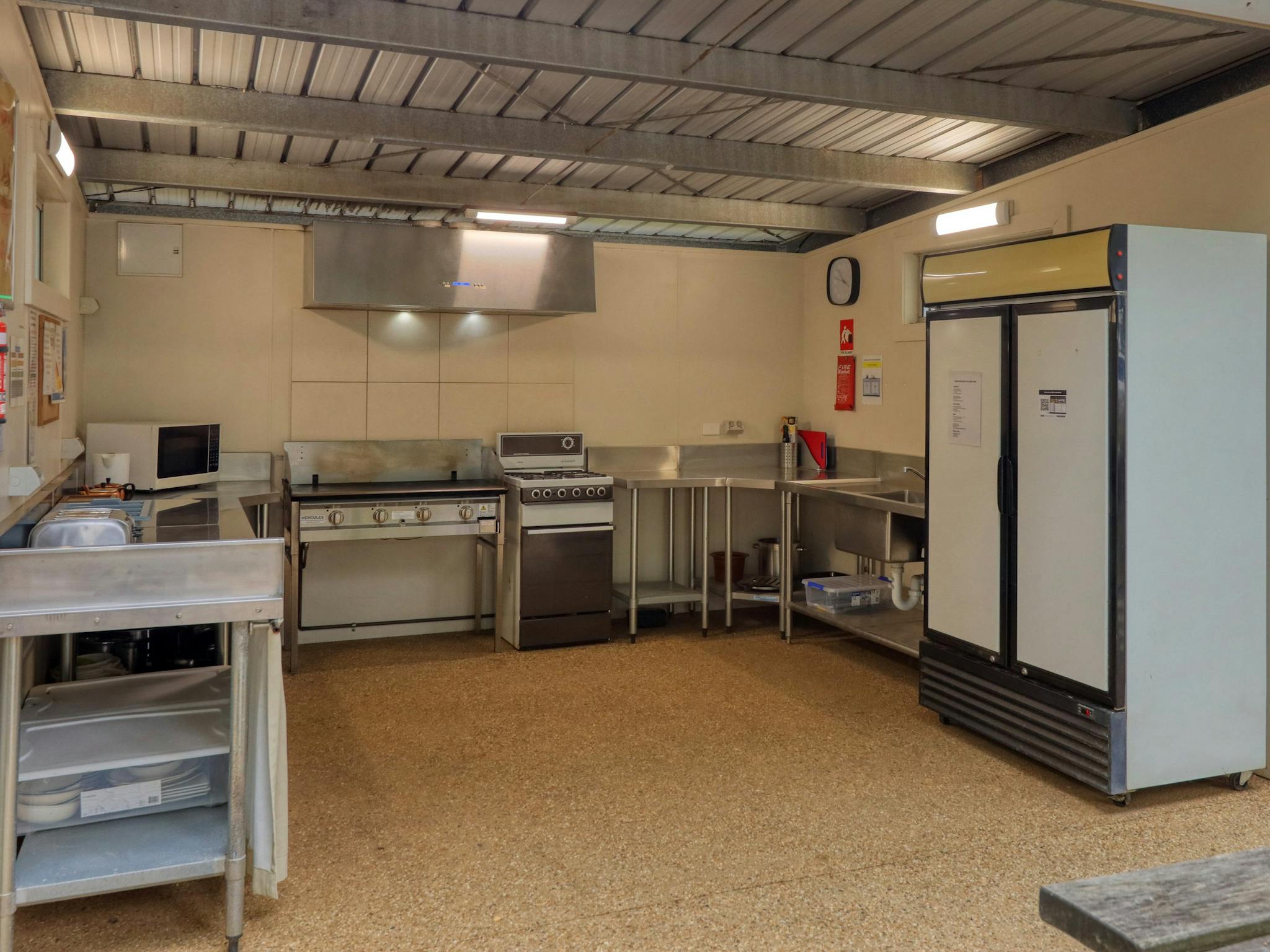 Camp kitchen facilities caters for all needs