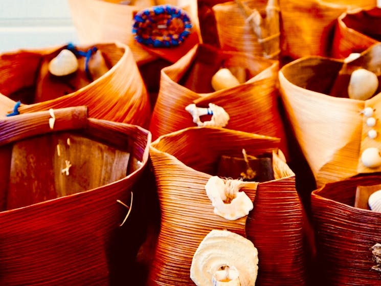 Various examples of Bangalow Box basketry.