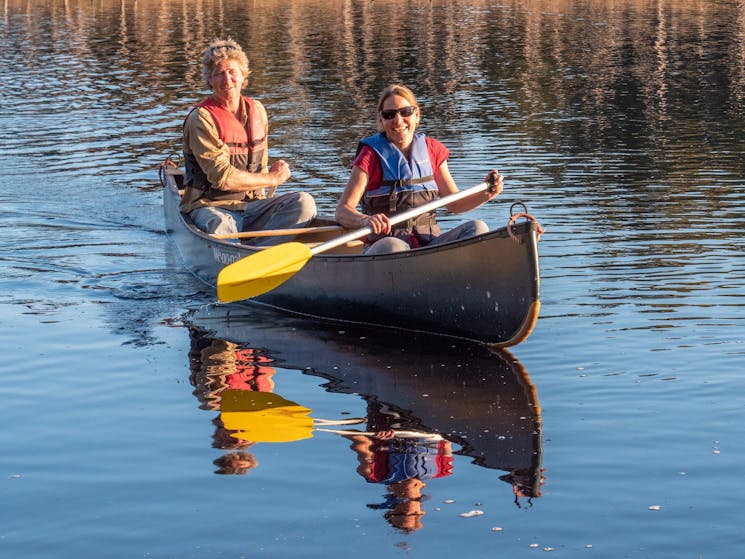 Canoeing at Tanja Lagoon Camp