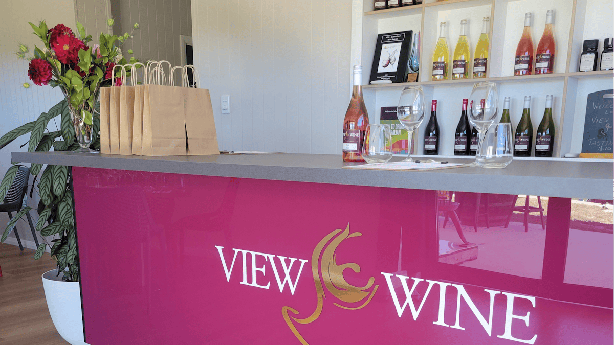 A warm welcome at the View Wine Cellar Door. Ballandean QLD