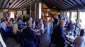 cafe dining around copper still