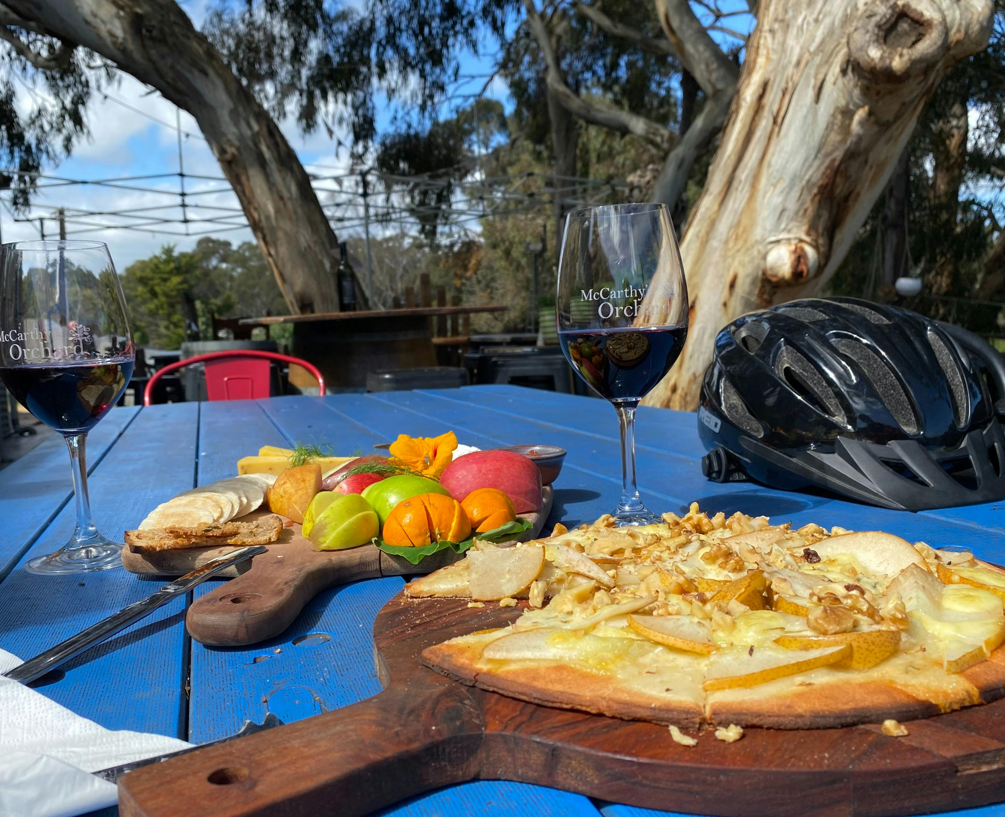 Lunch stop at McCarthy's Orchard