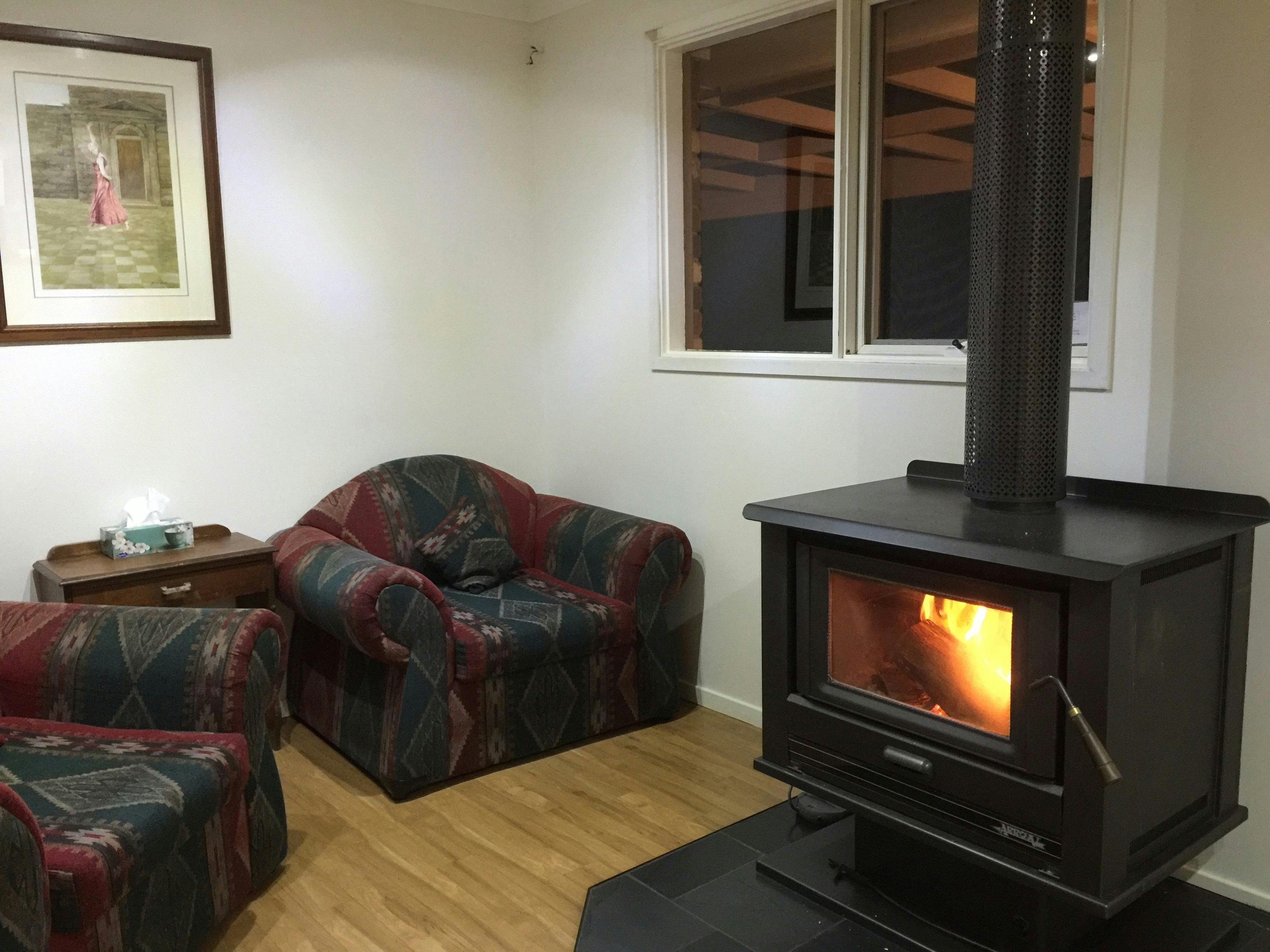 A cosy winter night by the fire